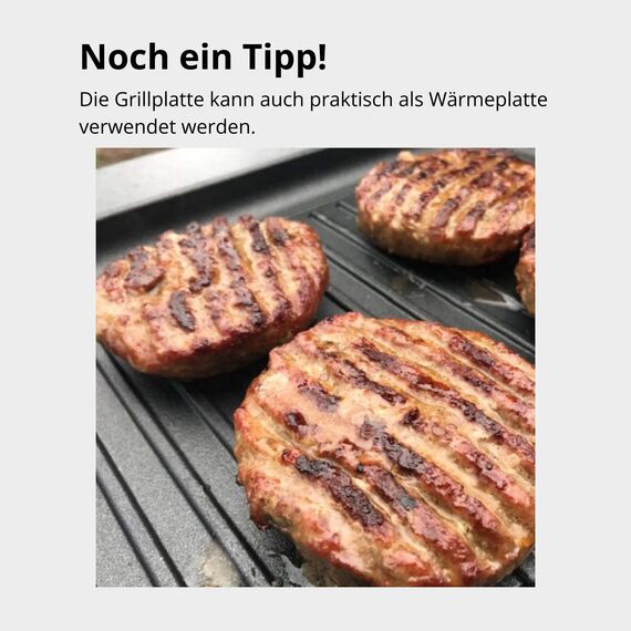 Lieblingspfanne Grillplatte BBQ 41x24 cm I mit Seitengriffen & 4-fach-Antihaftbeschichtung I aus Aluminium Guss für alle Herdarten inkl. Induktion & Gasgrill
