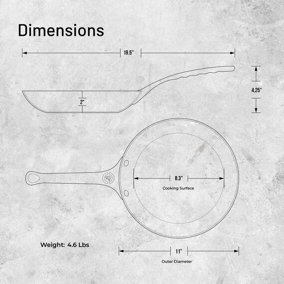 de Buyer - Bratpfanne MINERAL B PRO aus Eisenstahl - 28 cm - 5680.28