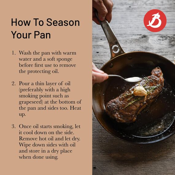 DeBuyer 5680.20 Bratpfanne, Edelstahl, silber,durchmesser 20cm