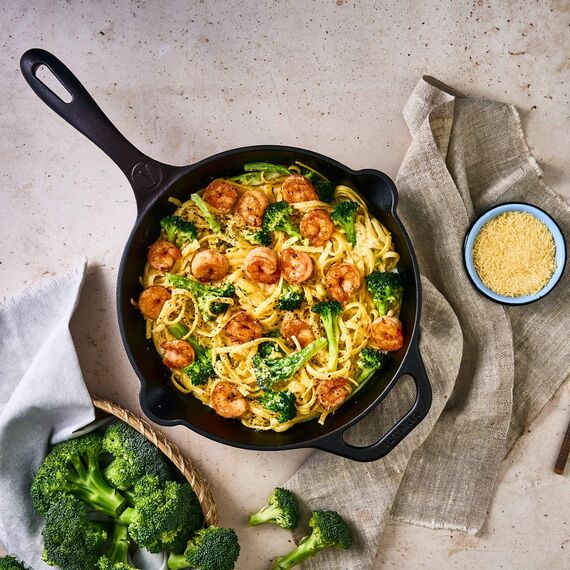 VICTORIA Bratpfanne Gusseisenpfanne Eingebrannte, Induction 30cm Geeignet für Feuer, Grill, Backofen, Ceranfeld, Gas, Cast Iron Skillet Cured, Toxic Free Non-Stick Kochgeschirr ohne PTFE oder PFOA