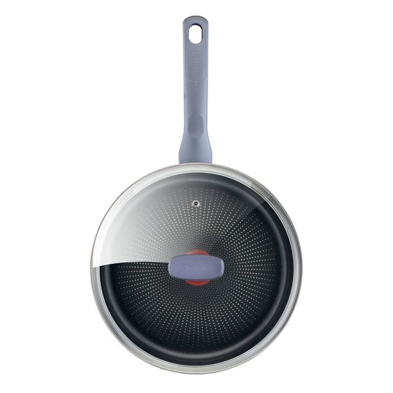 TEFAL Sauteuse Dailycook en inox - Ø 24 cm - Avec couvercle en verre - Tous feux dont induction