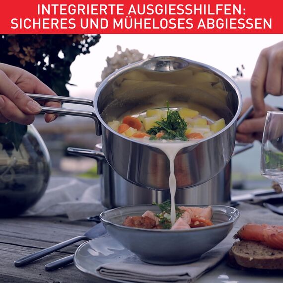 Tefal Stielkasserolle, Edelstahl, 16 cm