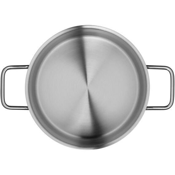 Silit Alicante Topfset Induktion 4-teilig, Kochtopf Set mit Glasdeckel, Edelstahl poliert, Induktions Töpfe Set unbeschichtet