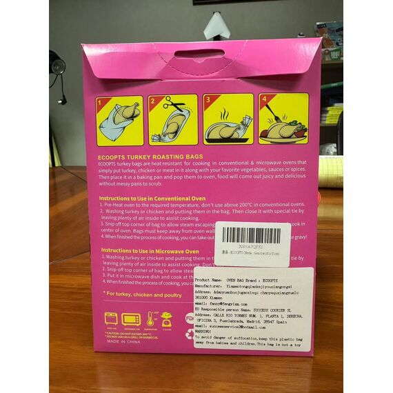 Ecoopts Große Größe Kochbeutel - 43 x 55 cm