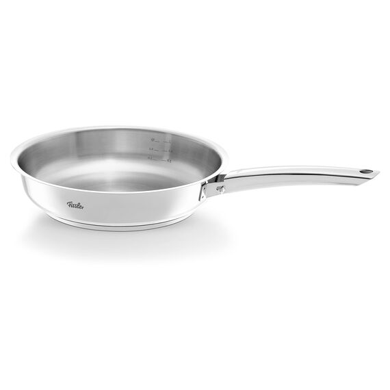 Fissler Steelux Pro/Edelstahl-Pfanne (Ø 24 cm) Bratpfanne-unbeschichtet, scharfes anbraten, Made in Germany - Induktion