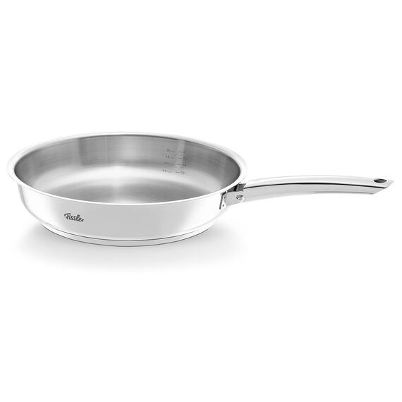 Fissler Steelux Pro/Edelstahl-Pfanne (Ø 28 cm) Bratpfanne-unbeschichtet, scharfes anbraten, Made in Germany - Induktion