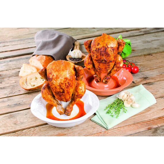 Römertopf Keramik Geflügelbräter Chicko braun