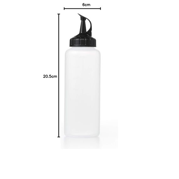 OXO Good Grips Mittelgroße Küchenchef Quetschflasche, Kunststoff, Transparent, cm, 23.368 x 19.558 x 30.48 cm, 1 Einheiten