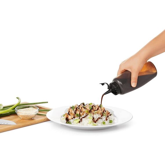 OXO Good Grips Mittelgroße Küchenchef Quetschflasche, Kunststoff, Transparent, cm, 23.368 x 19.558 x 30.48 cm, 1 Einheiten