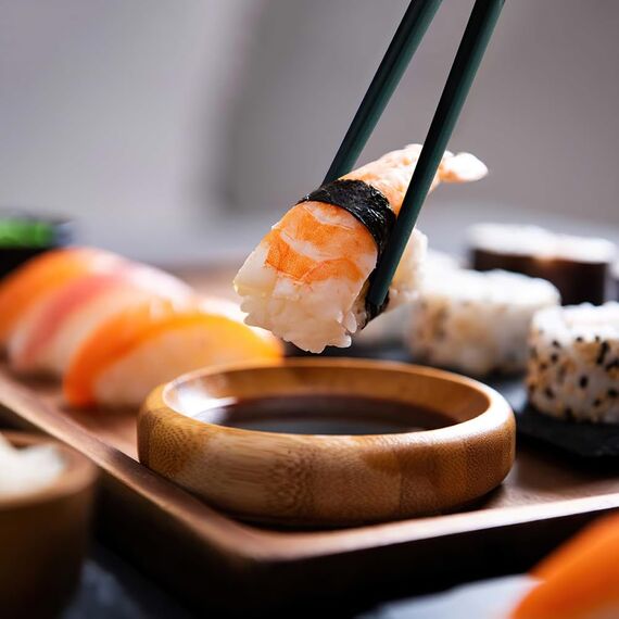 AOOSY Essstäbchen aus Fiberglas, japanischer Stil, schönes Design, rutschfest, wiederverwendbar, mit Geschenkbox, 5 Paar