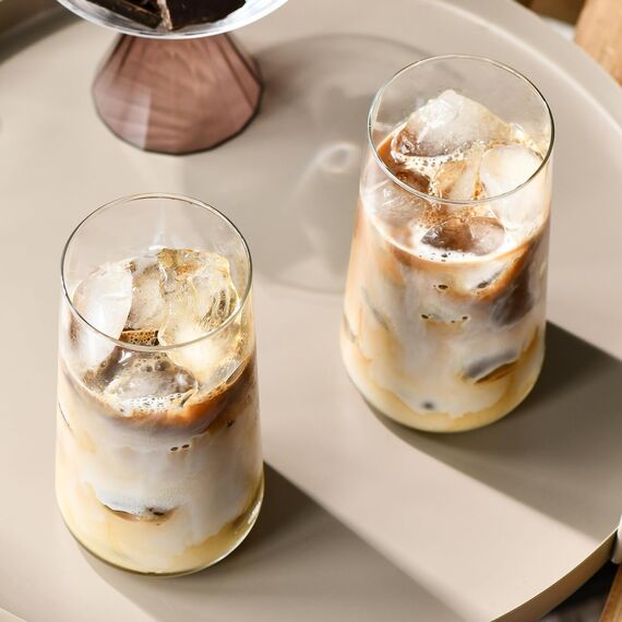 Krosno Wassergläser Longdrinkgläser Trinkgläser | Set von 12 | 540 ML | Avant-Garde Kollektion | Perfekt für zu Hause, Restaurants und Partys | Spülmaschinenfest