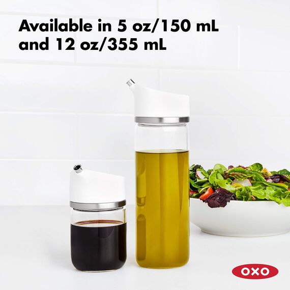 OXO Good Grips Präzisionsölspender aus Glas, 355 ml – für Olivenöl und mehr