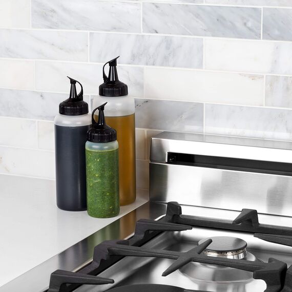 OXO Good Grips Profi-Quetschflasche mittelgroß – für Dessertsaucen und mehr, Medium (Packung mit 2)