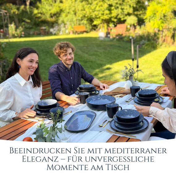 Steingut Kaffeetassen 6 Personen Ibiza TESTSIEGER, Traumhaftes Mediterranes Steingut Tassen Set, Stylisches Tee- und Kaffeebecher Set, Pure Living in Salbeigrün