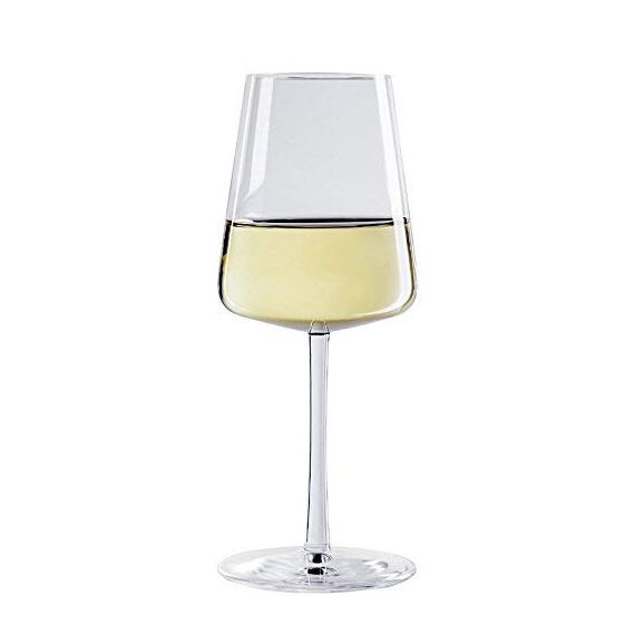 Stölzle Lausitz Weißweingläser Power 6er-Set 400 ml – Moderne Weingläser für maximale Aromaentfaltung von Weißwein – Edler Weißweinkelch aus Kristallglas – Spülmaschinen- & Stoßfest, Made in Germany