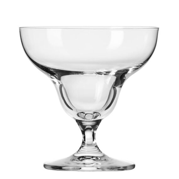 Krosno - Dessertgläser Glas Eisbecher 6er Set, 340 ml, Avant-Garde Kollektion - Dessertschale Groß Dessertschalen Eisschalen Glas mit Fuß - Spülmaschinenfest | Bleifreies Kristallglas