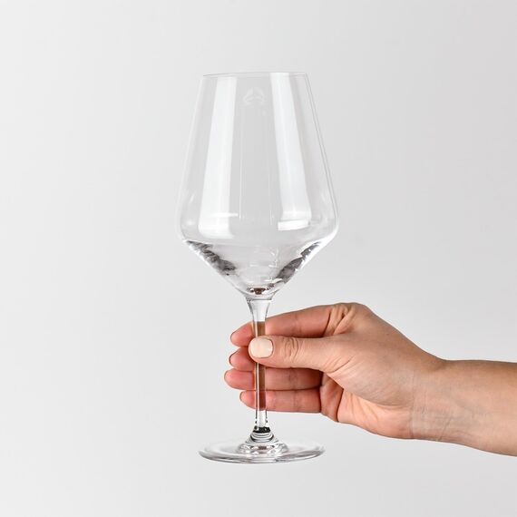 Krosno Kristall-Rotweingläser | 4er-Set | 730 ml | Avant-Garde Collection | Ideal für Haushalt, Restaurant und Party | Spülmaschinenfest | Bleifreies Kristallglas