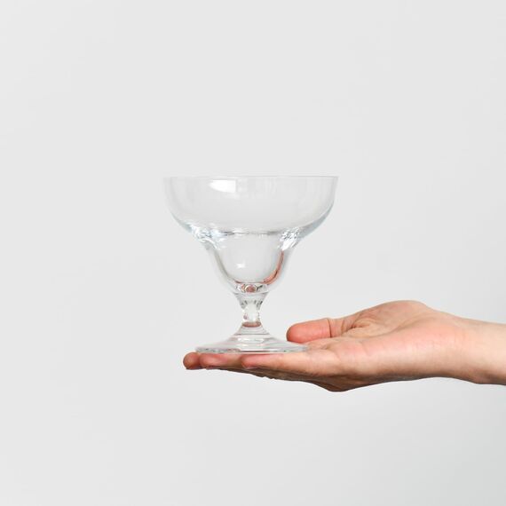 Krosno - Dessertgläser Glas Eisbecher 6er Set, 340 ml, Avant-Garde Kollektion - Dessertschale Groß Dessertschalen Eisschalen Glas mit Fuß - Spülmaschinenfest | Bleifreies Kristallglas