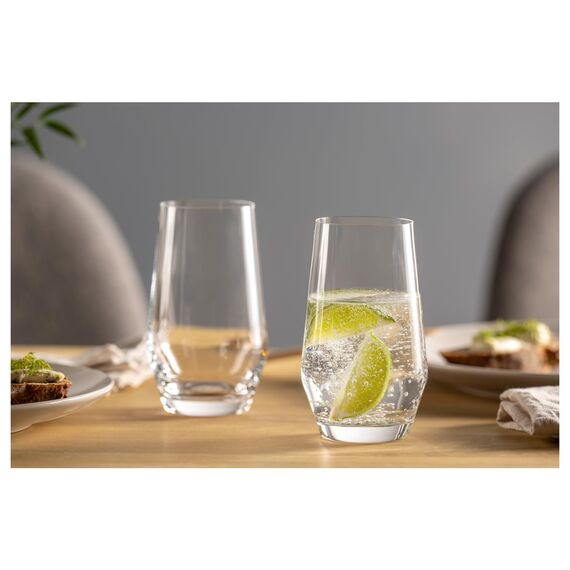 LEONARDO HOME Trinkgläser PUCCINI (6er Set) • Zeitlose Wassergläser (365 ml) • Spülmaschinenfest & Langlebig • Kratzfeste Gläser für Zuhause, Restaurants & Partys • Saft-Glas Puccini • 069558