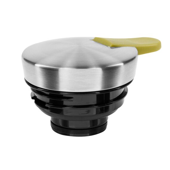 Emsa Soft Grip Isolierkanne, 1 Liter, Edelstahl, 12 Stunden heiß + 24 Stunden kalt, Auslaufsicher, Rutschfester Griff, Farbe Grün 512575