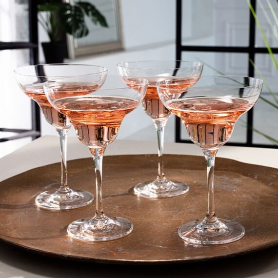 Krosno Margarita-Gläser Cocktailgläser | Set von 6 | 270 ML | MIXOLOGY Kollektion | Perfekt für Zuhause, Restaurants und Partys | Spülmaschinenfest