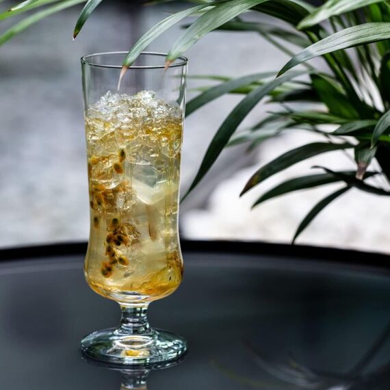 Krosno - Cocktailgläser Longdrinkgläser 6er Set, 300 ml, Avant-Garde Kollektion - Pina Colada, Milchshake Gläser, Bier, Eisbecher Coctails Glas - Spülmaschinenfest | Bleifreies Kristallglas