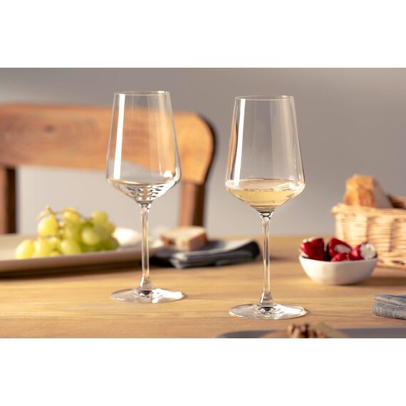 LEONARDO HOME Rieslinggläser PUCCINI (6er Set) • Kratzfeste Weingläser (400 ml) • Spülmaschinenfest & Langlebig • Zeitlose Gläser für Weißwein • Modernes Design • Riesling-Glas Puccini • 069540