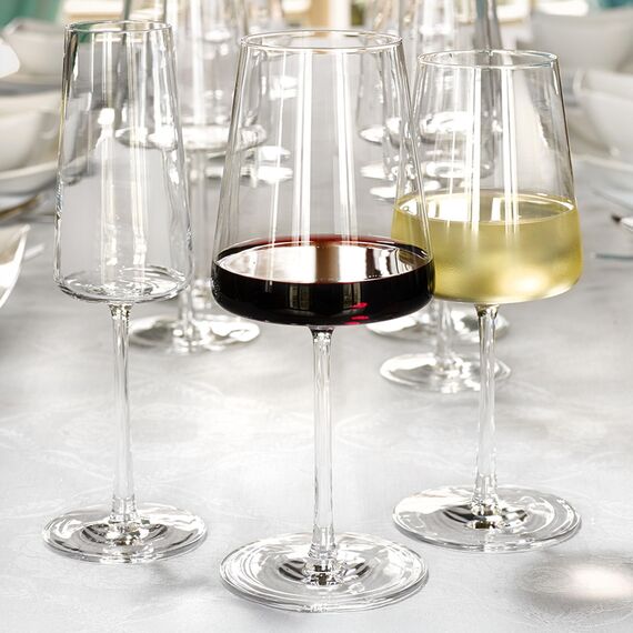 Stölzle Lausitz Rotweingläser Power 6er-Set 520ml – Hochwertige Weingläser für kräftige Rotweine – Moderne Rotweinkelche mit eckiger Form für maximale Geschmacksentfaltung – Spülmaschinen- & Stoßfest