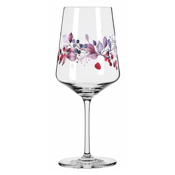 RITZENHOFF 6011002 Aperitif-Glas Sprizz 2er-Set 500 ml - Serie Sommersonett - Früchte & Zweige bunt - Made in Germany