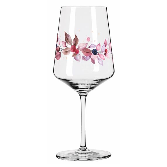 RITZENHOFF 6011002 Aperitif-Glas Sprizz 2er-Set 500 ml - Serie Sommersonett - Früchte & Zweige bunt - Made in Germany