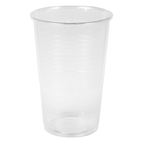 Heku 50 transparente Einweg-Trinkbecher 0,3l | Aus Polypropylen | Ideal für Partys und Veranstaltungen (Packung mit 4)