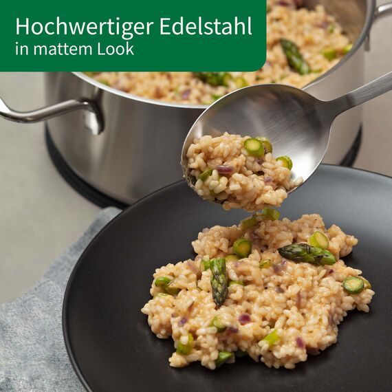 Chefkoch trifft Fackelmann 6er Küchenhelfer-Set Berlin – Set mit den wichtigsten Küchenutensilien – Servierlöffel, Schöpflöffel, Abseihlöffel, Pfannenwender, Spaghettilöffel, Fleischgabel