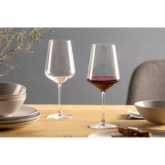 LEONARDO HOME Rotweingläser PUCCINI (6er Set) • Kratzfeste Weingläser (750 ml) • Spülmaschinenfest & Langlebig • Zeitlose Gläser für Rotwein • Modernes Design • Rotwein-Glas Puccini • 069554