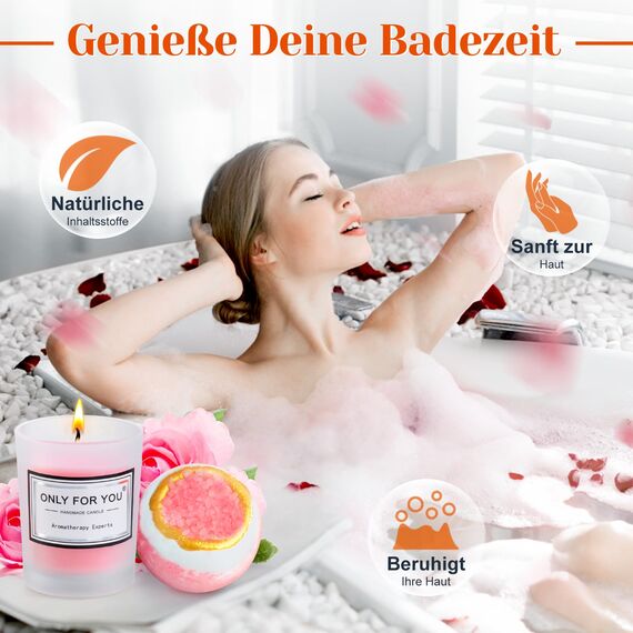 Geschenke für Frauen, Geburtstagsgeschenk für Frauen, Geschenk Tasse zum Muttertag, Weihnachten, Beste Freundin, 340ml Rosa Keramiktasse im Geschenkset