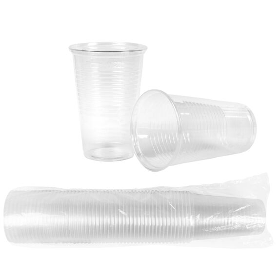 HEKU 50 transparente Einweg-Trinkbecher 0,2l | Aus Polypropylen | Ideal für Partys und Veranstaltungen