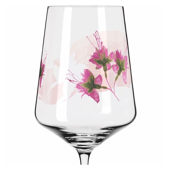 RITZENHOFF 3461004 Aperitifglas 500 ml - 2er Set - Serie Sommersonett Nr. 4, 2 Stück, Pflanzenmotiv - Made in Germany