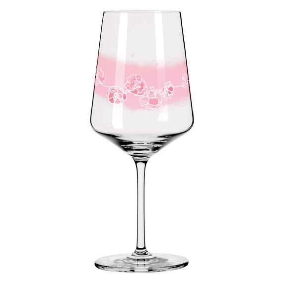 RITZENHOFF 3461001 Aperitifglas 500 ml – 2er Set – Serie Sommersonett Nr. 1, 2 Stück mit Blütenmotiv – Made in Germany