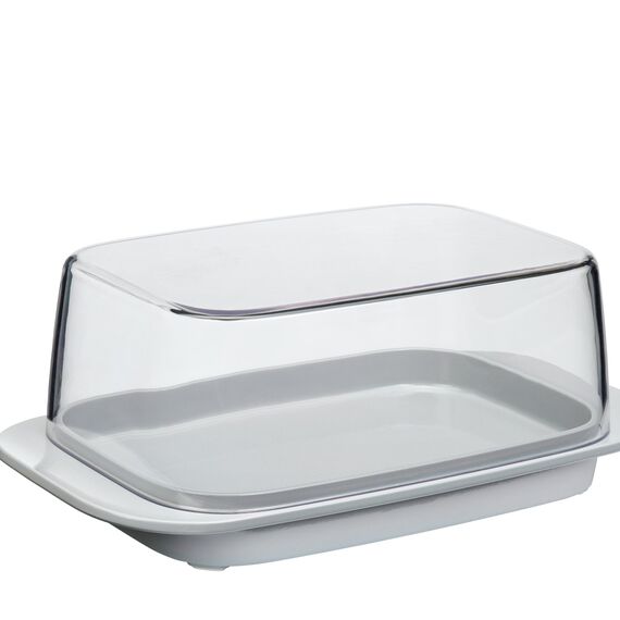 Mepal Butterdose - grey für 250 g Butter transparenter Deckel passt genau in die Kühlschranktüre spülmaschinenfest - Neue Version
