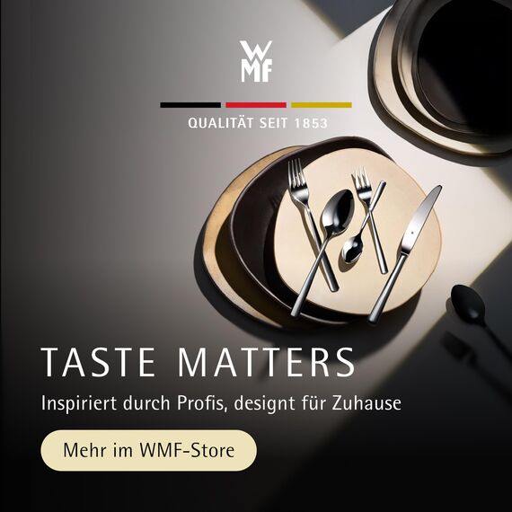 WMF Boston Besteck Set 12 Personen, Essbesteck 60 teilig, Monobloc-Messer, Cromargan Edelstahl poliert, glänzend, spülmaschinenfest