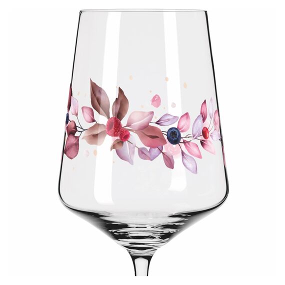 RITZENHOFF 6011002 Aperitif-Glas Sprizz 2er-Set 500 ml - Serie Sommersonett - Früchte & Zweige bunt - Made in Germany