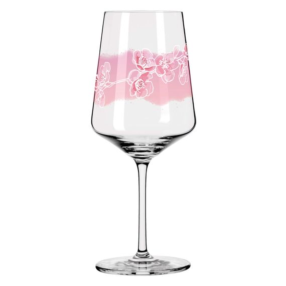 RITZENHOFF 3461001 Aperitifglas 500 ml – 2er Set – Serie Sommersonett Nr. 1, 2 Stück mit Blütenmotiv – Made in Germany
