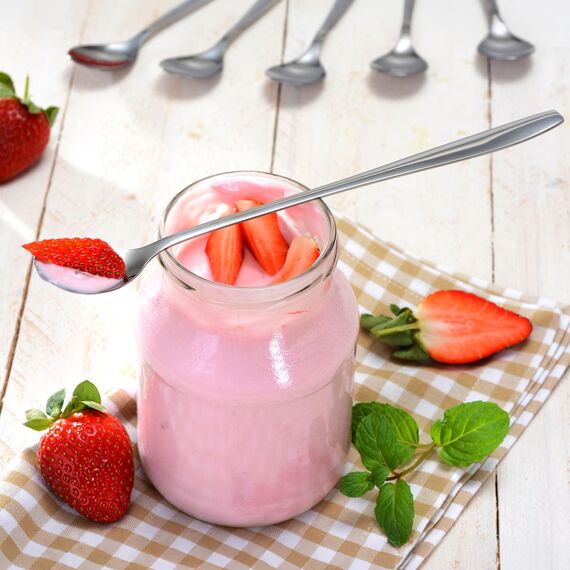 GRÄWE Latte Macchiato Löffel Set, silber, 6-teilig, 22 cm - Lange Löffel für Cocktails & Desserts, Edelstahl, spülmaschinengeeignet