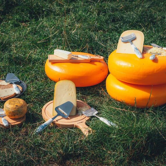 Boska Käsehobel Delfter Blau/spielerische Ausstrahlung/Keramik/Edelstahl/Delfter Blau