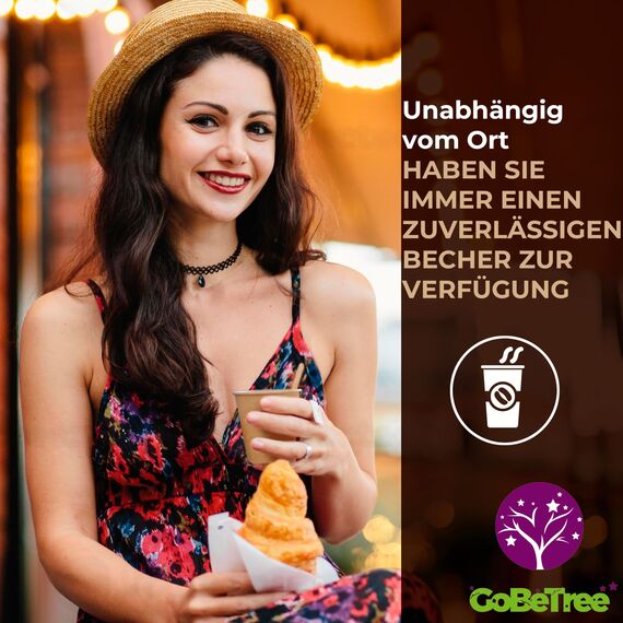 100 Einweg-Kraftpapierbecher 210 ml / 7 oz. Robust, auslaufsicher. Ideal für Kaffee, Tee und Erfrischungsgetränke. Geruchsfrei. Kraftbecher