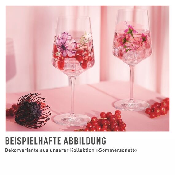 RITZENHOFF 3461005 Aperitifglas 500 ml - 2er Set - Serie Sommersonett Nr. 5, 2 Stück, Tier & Pflanze - Made in Germany