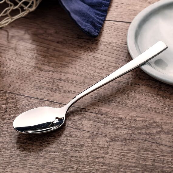 Otto Koning - Leipzig – Teelöffel 6 Stück, Hochwertiger Kaffeelöffel aus Edelstahl, hochglanzpoliert, löffel mit Modernem und elegantes Design.