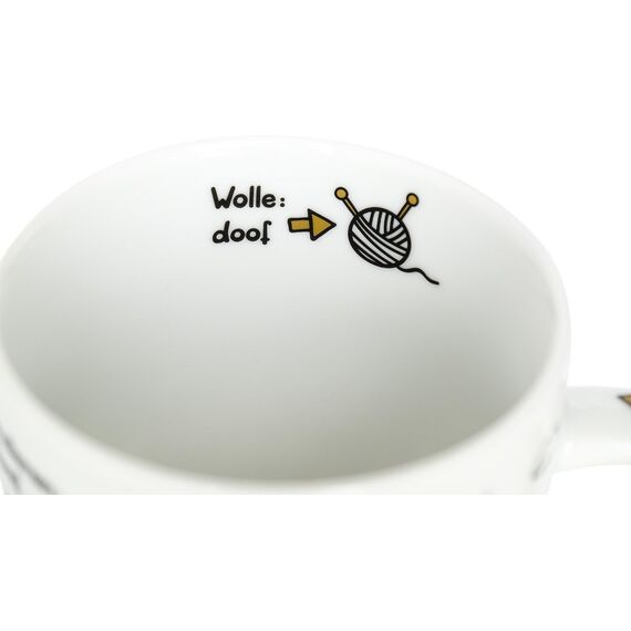 Sheepworld Tasse mit Spruch Ohne Oma ist alles doof | Porzellan, 45 cl, Kaffetasse, Teetasse | Becher für Oma, Geburtstag | 45135