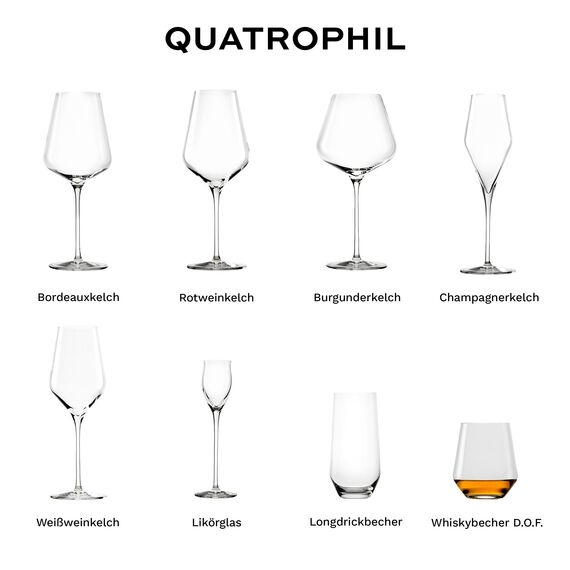 Stölzle Lausitz Quatrophil Whisky Gläser D.O.F. 6er-Set 470ml – Hochwertige Whiskybecher in zeitlosem Design – Whiskey Tumbler aus bleifreiem Kristallglas – Spülmaschinen- & Stoßfest, Made in Germany