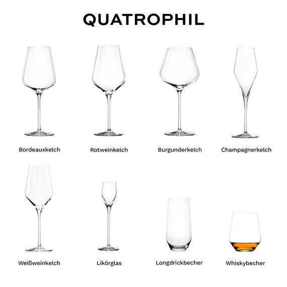 Stölzle Lausitz Quatrophil Whisky Gläser O.F. 6er-Set 370ml – Hochwertige Whiskybecher in zeitlosem Design – Whiskey Tumbler aus bleifreiem Kristallglas – Spülmaschinen- & Stoßfest, Made in Germany