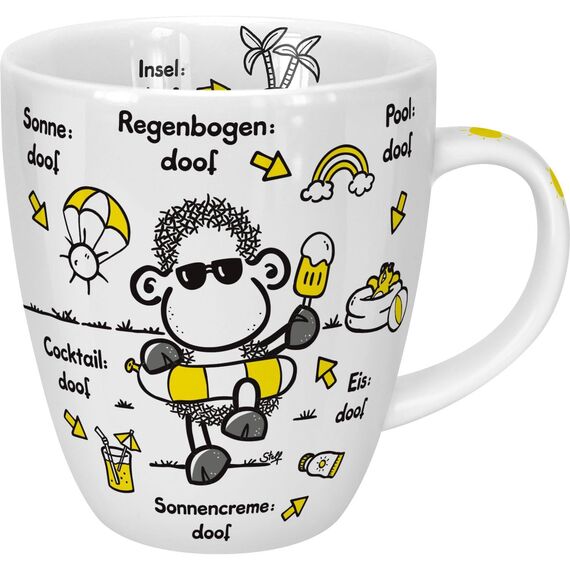 Sheepworld Tasse "Ohne Sonnenschein ist alles doof" | Porzellan, 45 cl | Kaffeetasse, Teetasse, Tasse mit Spruch | 46509
